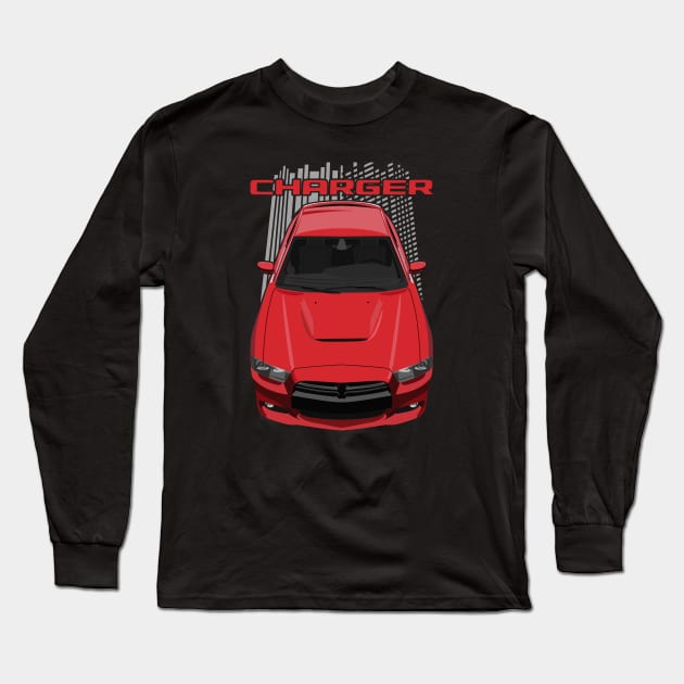 Charger LD 2011-2014-red Long Sleeve T-Shirt by V8social